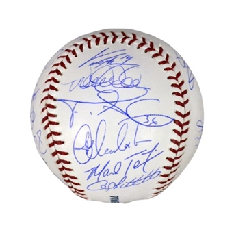 2012 New York Yankees Team-Signed Baseball (23 Signatures)